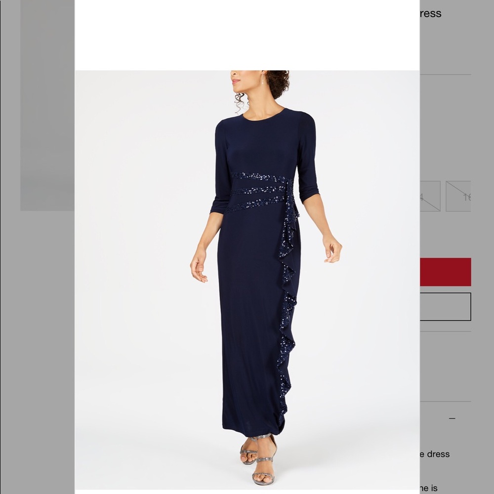 Navy blue semi formal